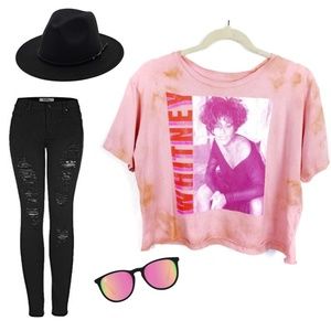 VINTAGE Style Whitney Crop Top Medium